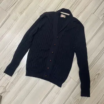 BEAMS CASA-iSSAC 가디건 남성용 다크 네이비