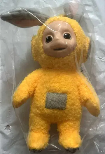 텔레토비 봉제 인형 옐로우 컬러 토끼 귀 포함