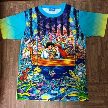 인어공주 아리엘 에릭 T셔츠 다이소 링노트 포함