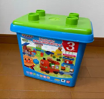 [블록라보] 호빵맨 즐거운 탈것 버킷