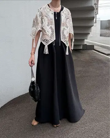 FUMIE TANAKA 코드 자수 자켓