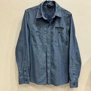 THRASHER 데님 셔츠 백 프린트 M 사이즈