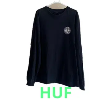 HUF 긴팔 로고 T셔츠 블랙 XXL