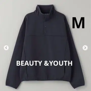 BEAUTY & YOUTH 우라케 스냅 풀오버 네이비 M