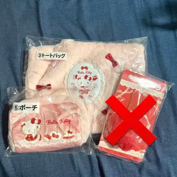 산리오 캐릭터즈 헬로키티 당첨 복권 토트백 파우치