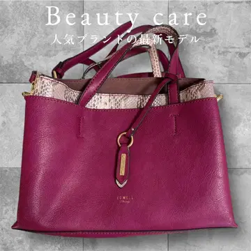 LOWELL 2way 가죽 느낌 핸드백