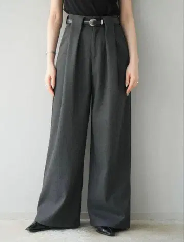 lumiere 와이드 울 팬츠 L