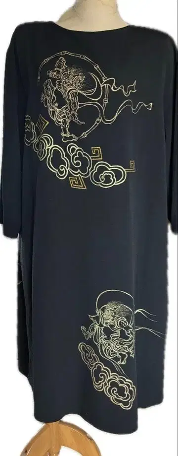 시선당 풍신뇌신 손그림 수주 원피스, 기성 손그림 손그림 겉옷 세트