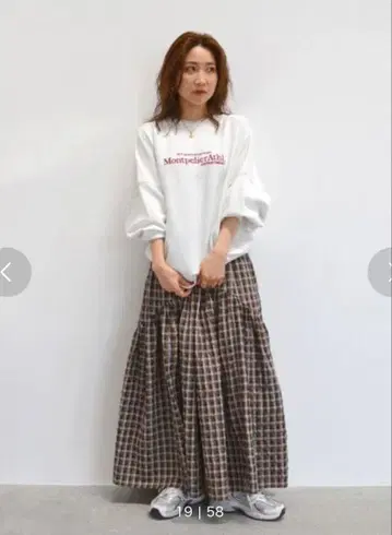 언그리드 개더 디자인 스커트