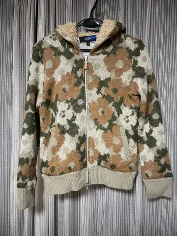 Callaway 꽃 패턴 니트 후드티 M