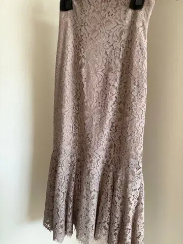SNIDEL 레이스 스커트 라이트 그레이