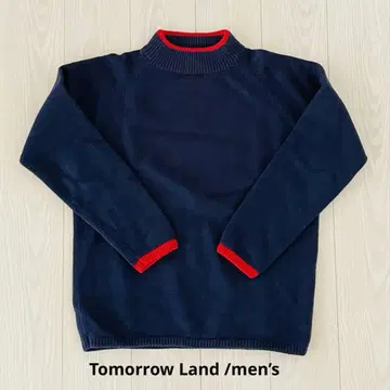 남성용 네이비 하이넥 스웨터 (L) 롤랜드