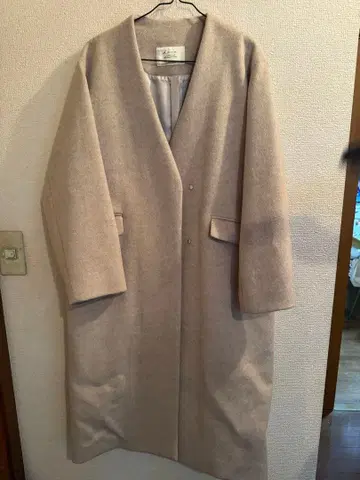 relume 베이지 롱 코트 사이즈 38