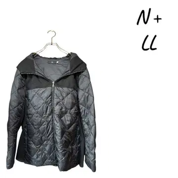 N+ 사이즈 블랙 퀼팅 다운 자켓 L L