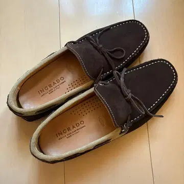 새상품급 이탈리아제 INGRADO 브라운 스웨이드 로퍼