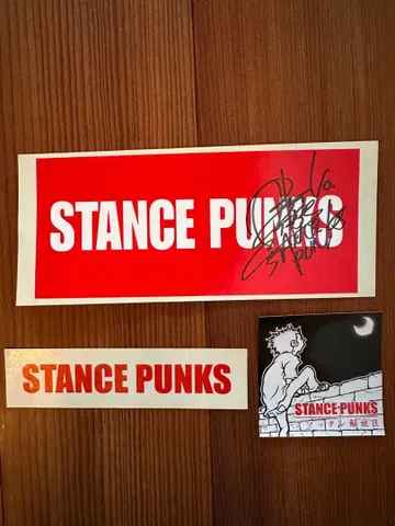 STANCE PUNKS 사인 포함 스티커 세트
