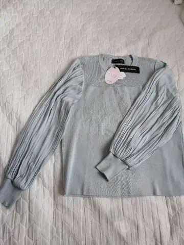 갤러리아 GALLORIA 니트탑 M 사이즈 색스 블루