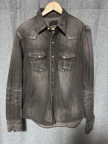 n(n) BY NUMBER (N)INE 스터드 데님 셔츠