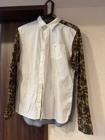 Griffin HARTLAND 긴팔 셔츠 화이트/카모플라쥬