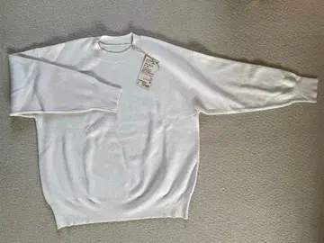 무인양품 워셔블 밀라노 리브 크루넥 스웨터 여성 오프화이트 M