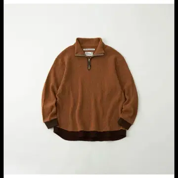 White Mountaineering 하프 집 니트 풀오버