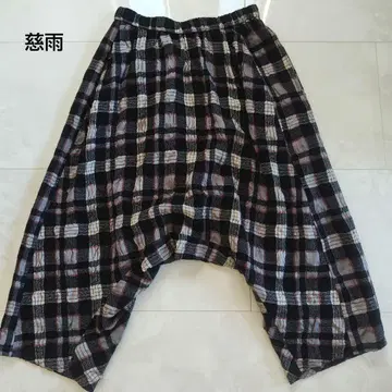 자우 센소유니코 울 사루엘 팬츠 체크