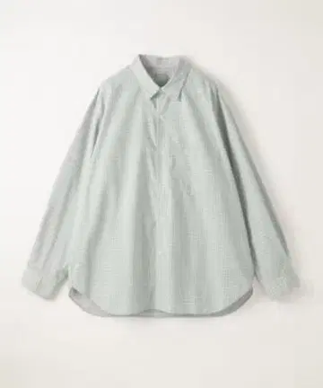 TR 옴브레 체크 레귤러 카라 셔츠 LOOSE