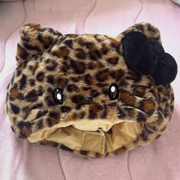 USJ 유니버셜 레오파드 무늬 키티 팬캡 모자