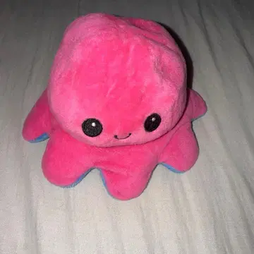 문어형 봉제 인형 핑크와 파랑
