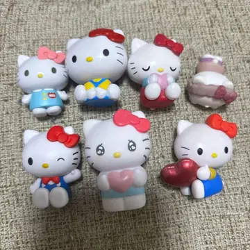 산리오 헬로키티 소프트 비닐 피규어 7개 세트