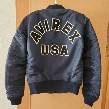 AVIREX 플라이트 자켓 M 네이비