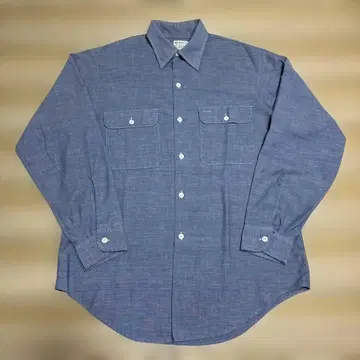 JCPENNY BIG MAC 블루 긴팔 셔츠 L