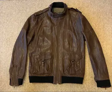 JOSEPH HOMME 브라운 가죽 자켓 48