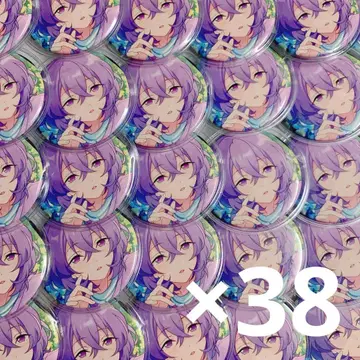 꽃무리 겨울눈 유메 캔뱃지 피처