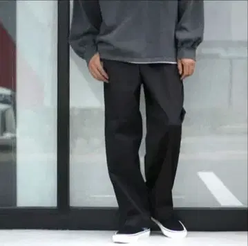 JOHNBULL 젬블 아웃 라스트 치노 와드 이지 팬츠 블랙