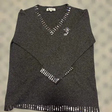 PICONE 그레이 V넥 니트 40