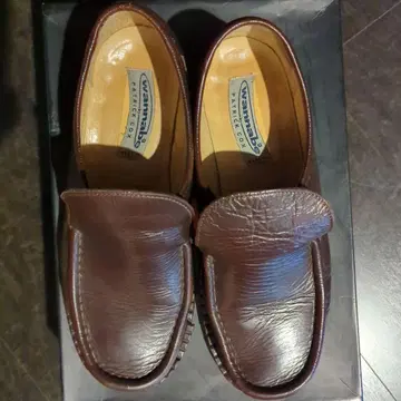 Patrick Cox Wannabe 브라운 가죽 로퍼 정크제품