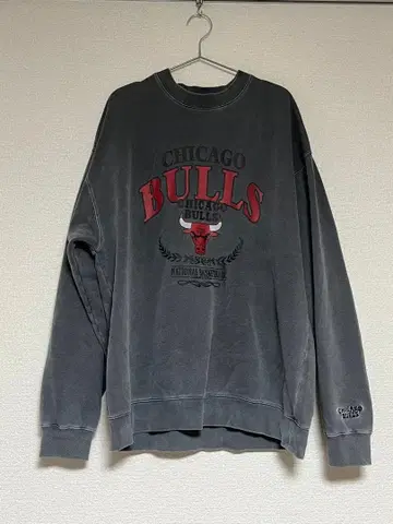 CHICAGO BULLS 크루넥 맨투맨 그레이