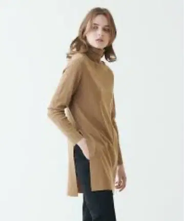 Ballsey 슈퍼 파인 울 터틀넥 튜닉 풀오버