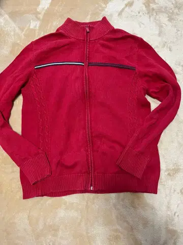 TOMMY HILFIGER 빨간색 니트 스웨터 XL