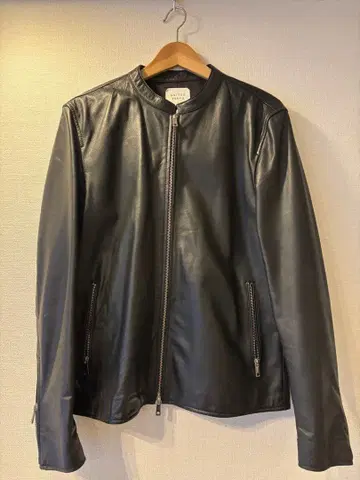 UNITED TOKYO 블랙 가죽 싱글 라이더 자켓 사이즈 3