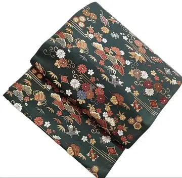 그린 컬러 후쿠로 오비 보물 모음