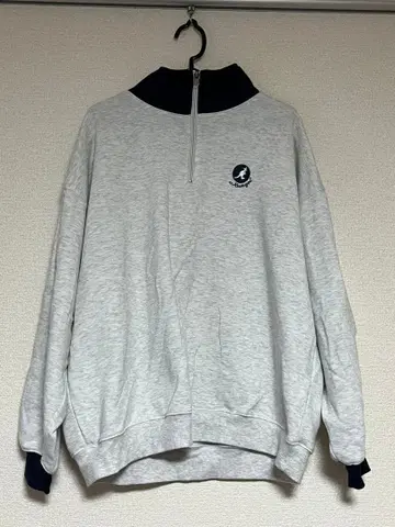 그레이 하프 지퍼 맨투맨 트레이닝복