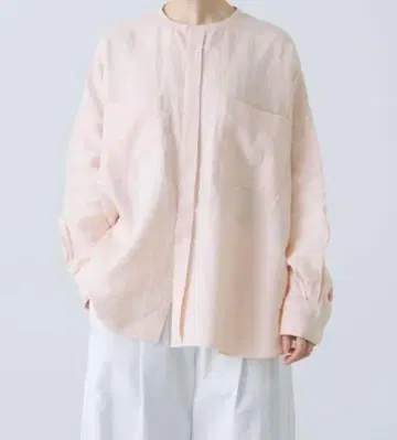 카구레 린넨 W 포켓 와이드 셔츠