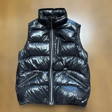 블랙 광택 다운 베스트 University of Oxford PERTEX