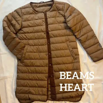 BEAMS HEART 프렌치 롱 다운 자켓 사이즈 M
