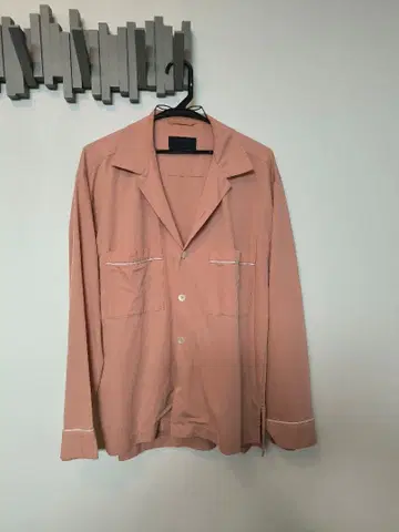 STIDIOUS 핑크 남성용 긴팔 셔츠