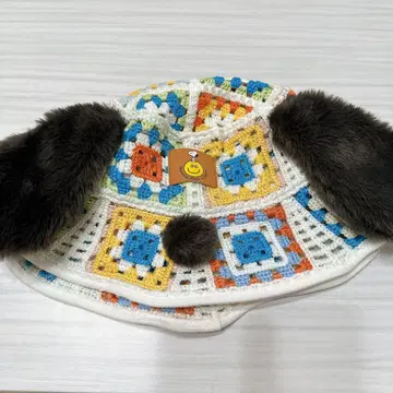 유니버셜 USJ 크로셰 뜨개질 스누피 버킷햇