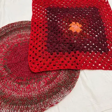 51103-9 털실 손뜨개질 무릎 담요 매트