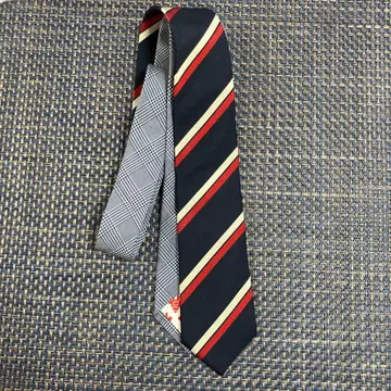 giraffe 리버서블 넥타이 100% 실크 스트라이프 체크